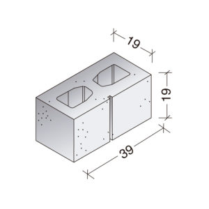 Dos caras lisas bloque Standard rayado 20