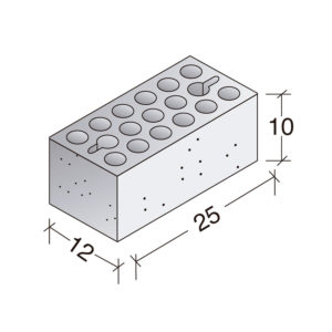 Ladrillo de hormigón multiperforado