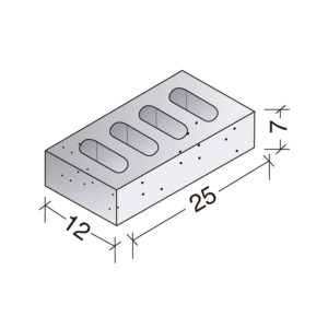 Ladrillo de hormigón perforado