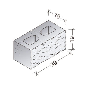 Terminal 2 caras lisas bloque Split rayado 20